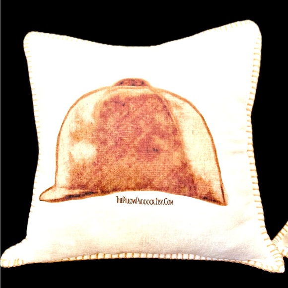 The Vintage Hunt Seat Equestrian English themed pillow 18x18 or 12x20 cover only - Picture 5 of 14